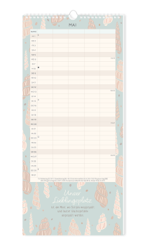 Familienplaner 2024 "Meer Zeit für uns"